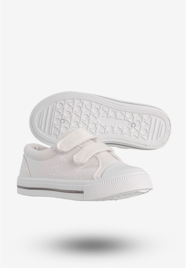 Trampki Dziecięce BIG STAR Buty Na Rzepy Białe NN374117