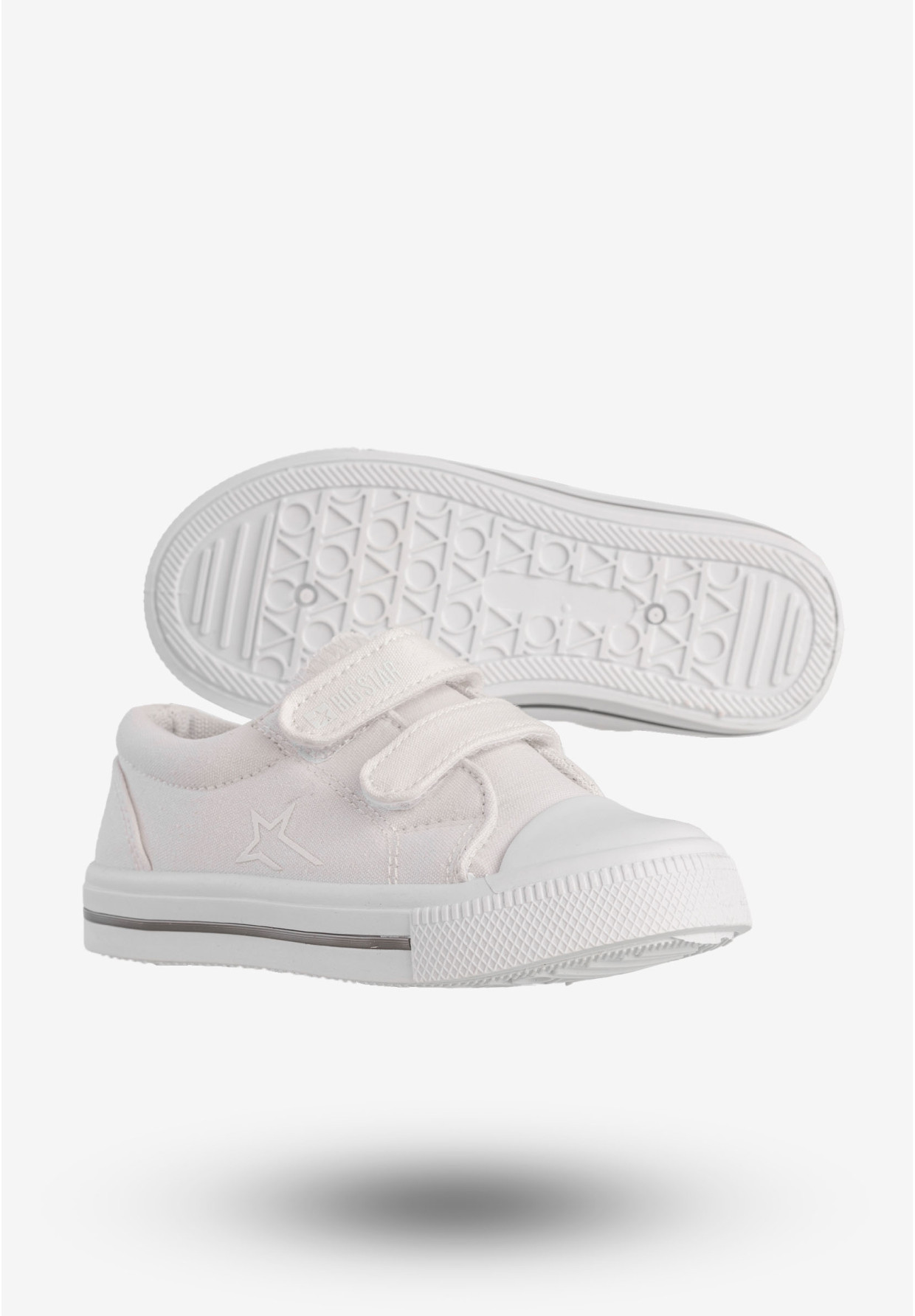 Trampki Dziecięce BIG STAR Buty Na Rzepy Białe NN374117