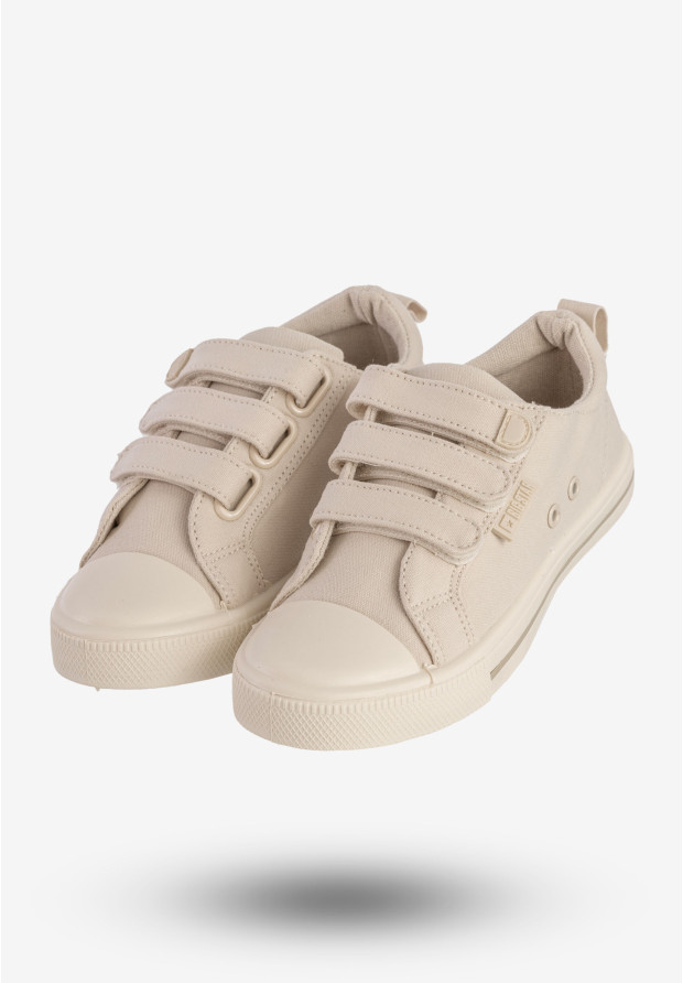 Trampki Dziecięce BIG STAR Buty Na Rzepy Beżowe NN374119