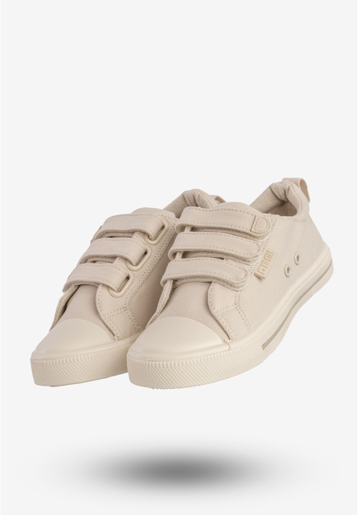 Trampki Dziecięce BIG STAR Buty Na Rzepy Beżowe NN374119