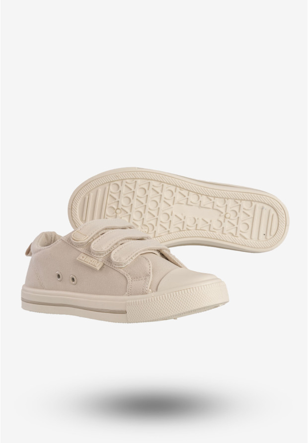 Trampki Dziecięce BIG STAR Buty Na Rzepy Beżowe NN374119