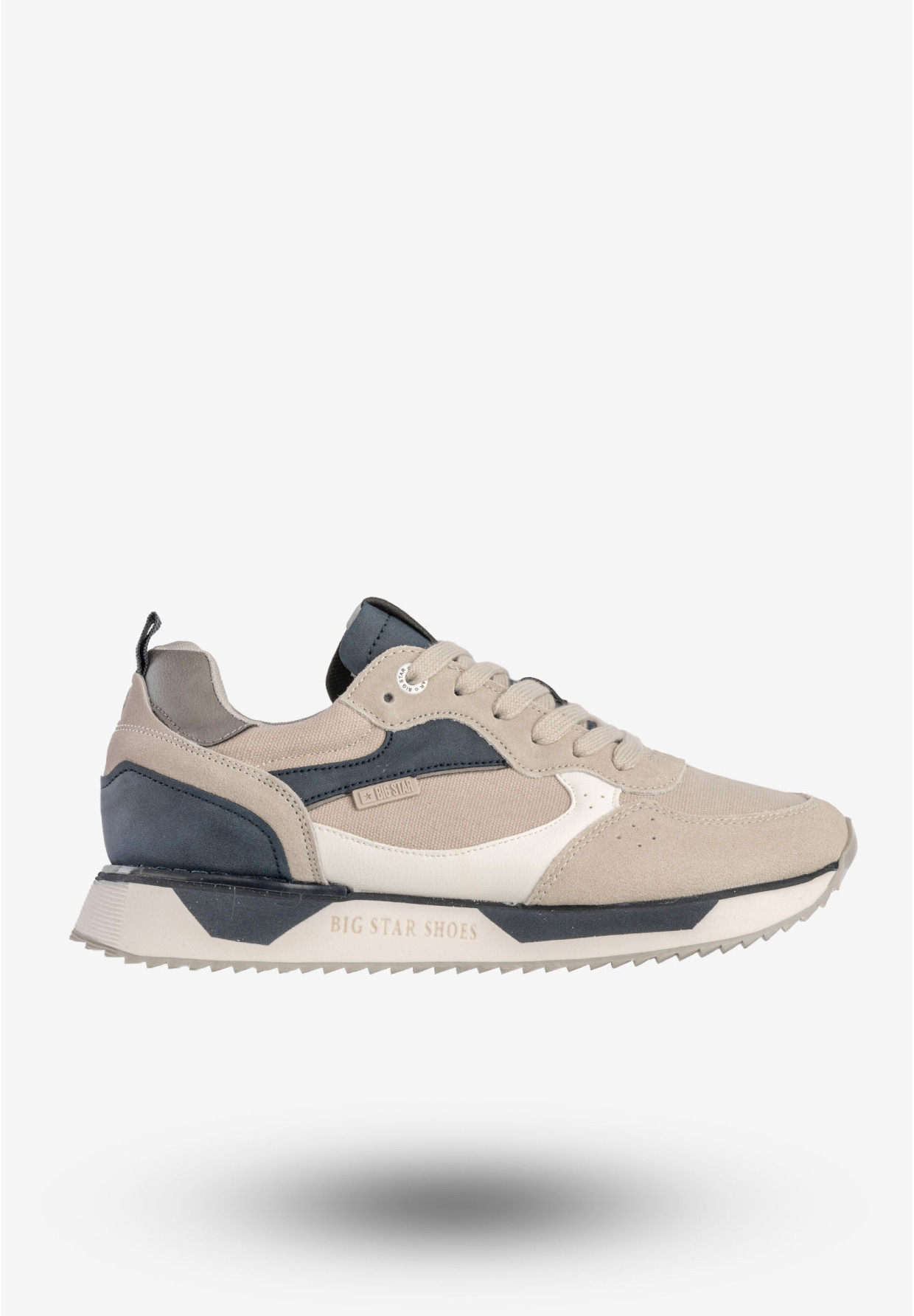 Sneakersy Męskie BIG STAR Buty Sportowe Szare NN174348
