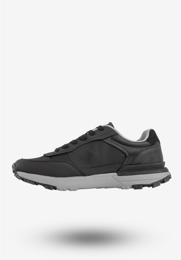 Sneakersy Męskie BIG STAR Buty Sportowe Memory Foam System Czarne NN174069