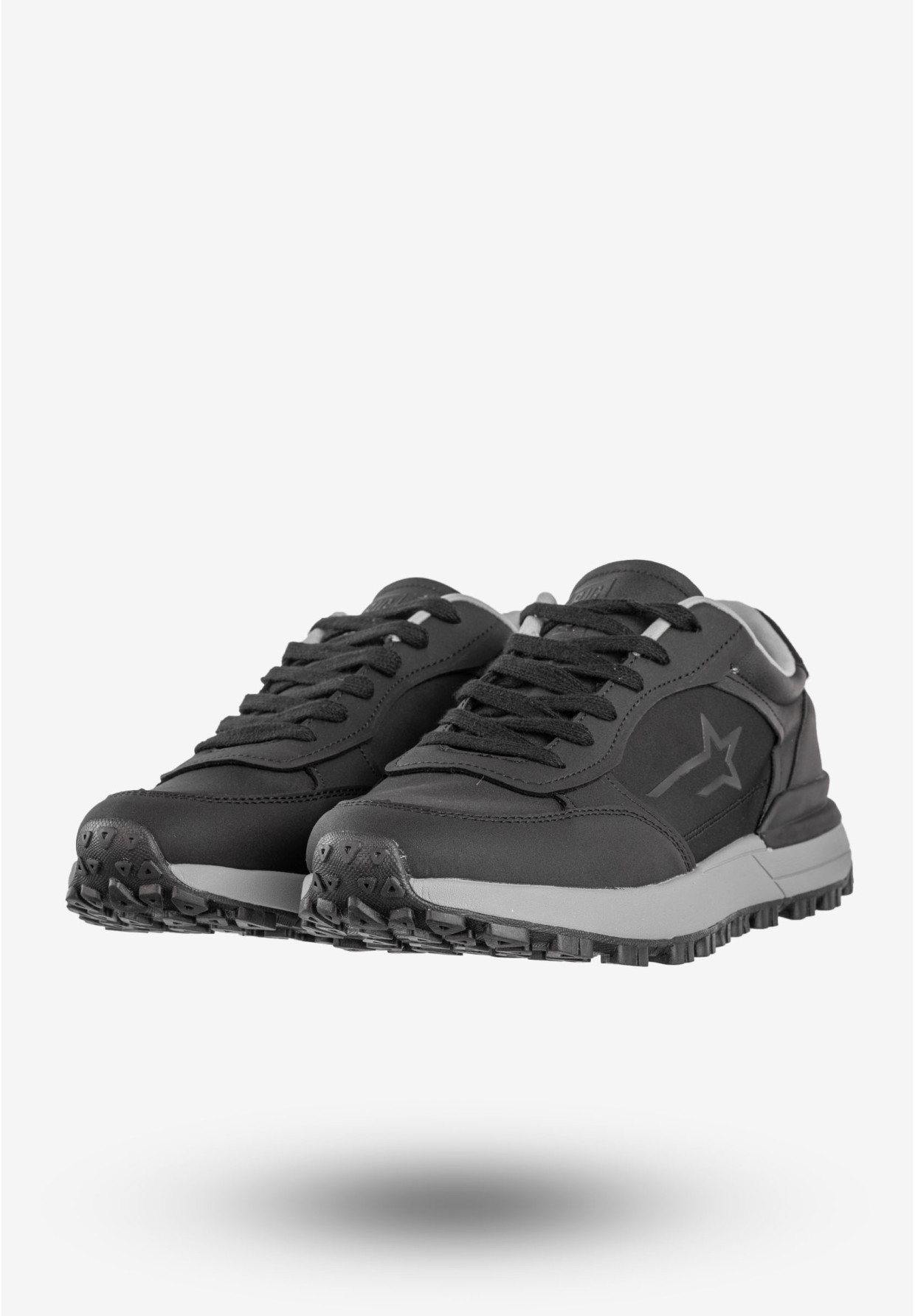 Sneakersy Męskie BIG STAR Buty Sportowe Memory Foam System Czarne NN174069