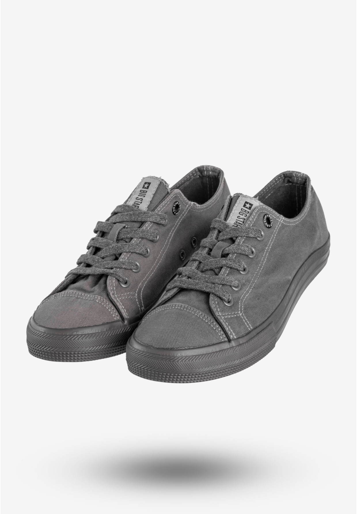 Trampki Męskie BIG STAR Buty Sportowe Klasyczne Szare FF174335