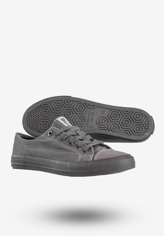 Trampki Męskie BIG STAR Buty Sportowe Klasyczne Szare FF174335