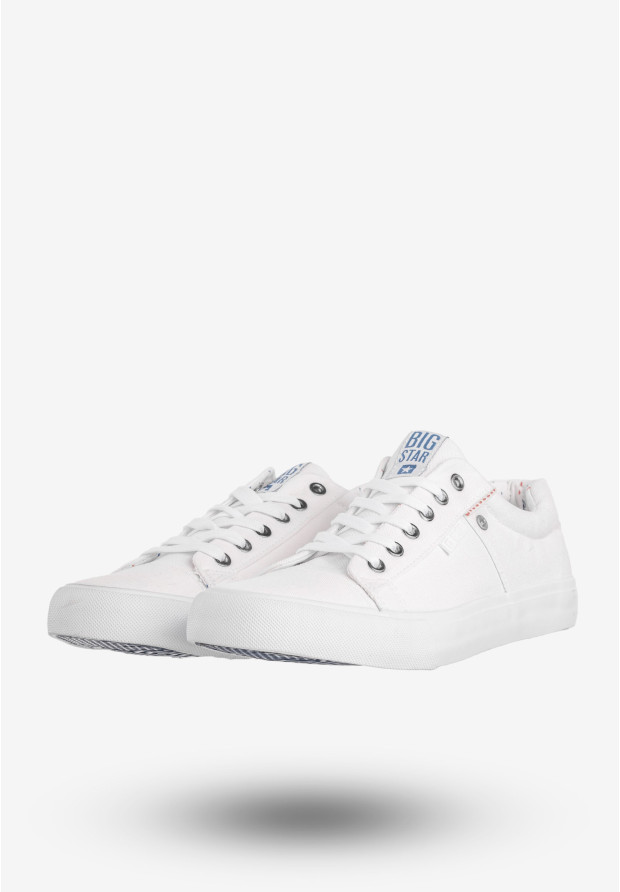 Tenisówki Męskie BIG STAR Buty Sportowe Trampki Klasyczne Białe AA174097A