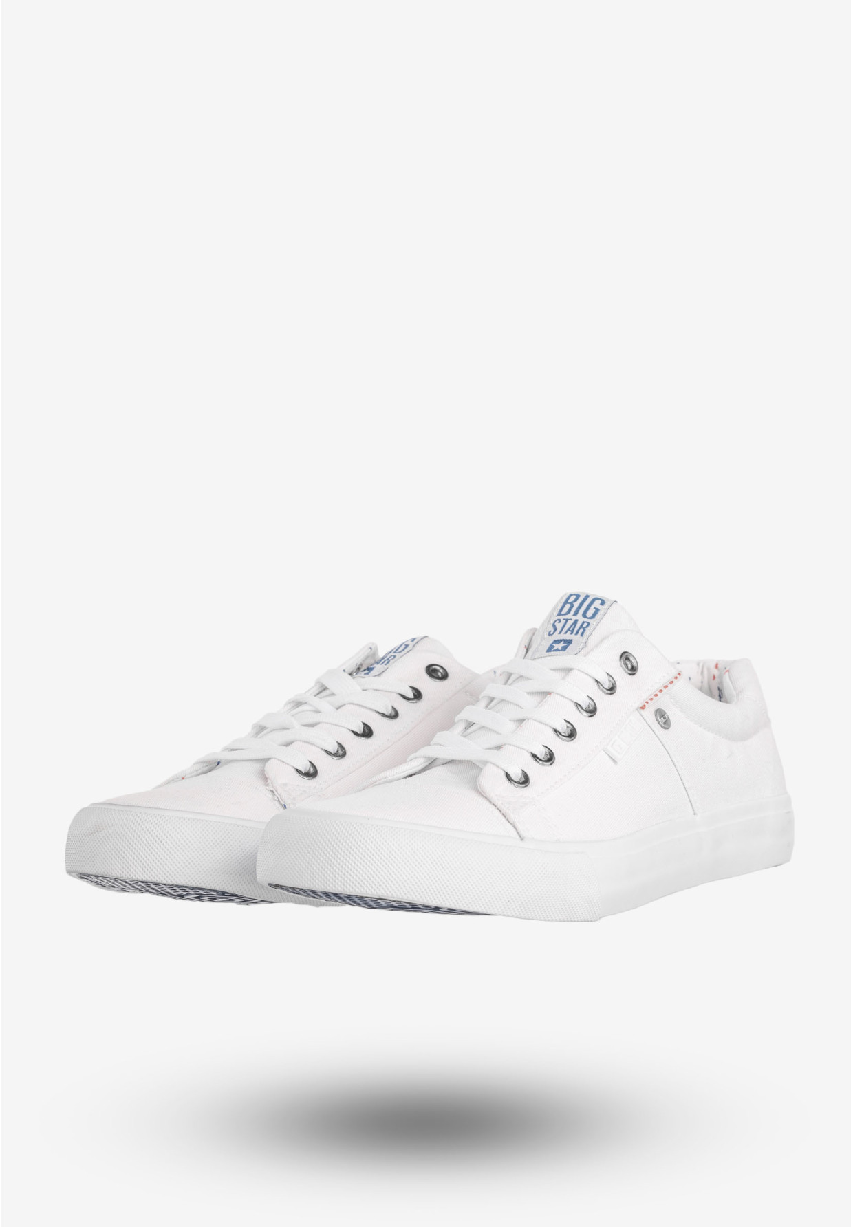 Tenisówki Męskie BIG STAR Buty Sportowe Trampki Klasyczne Białe AA174097A