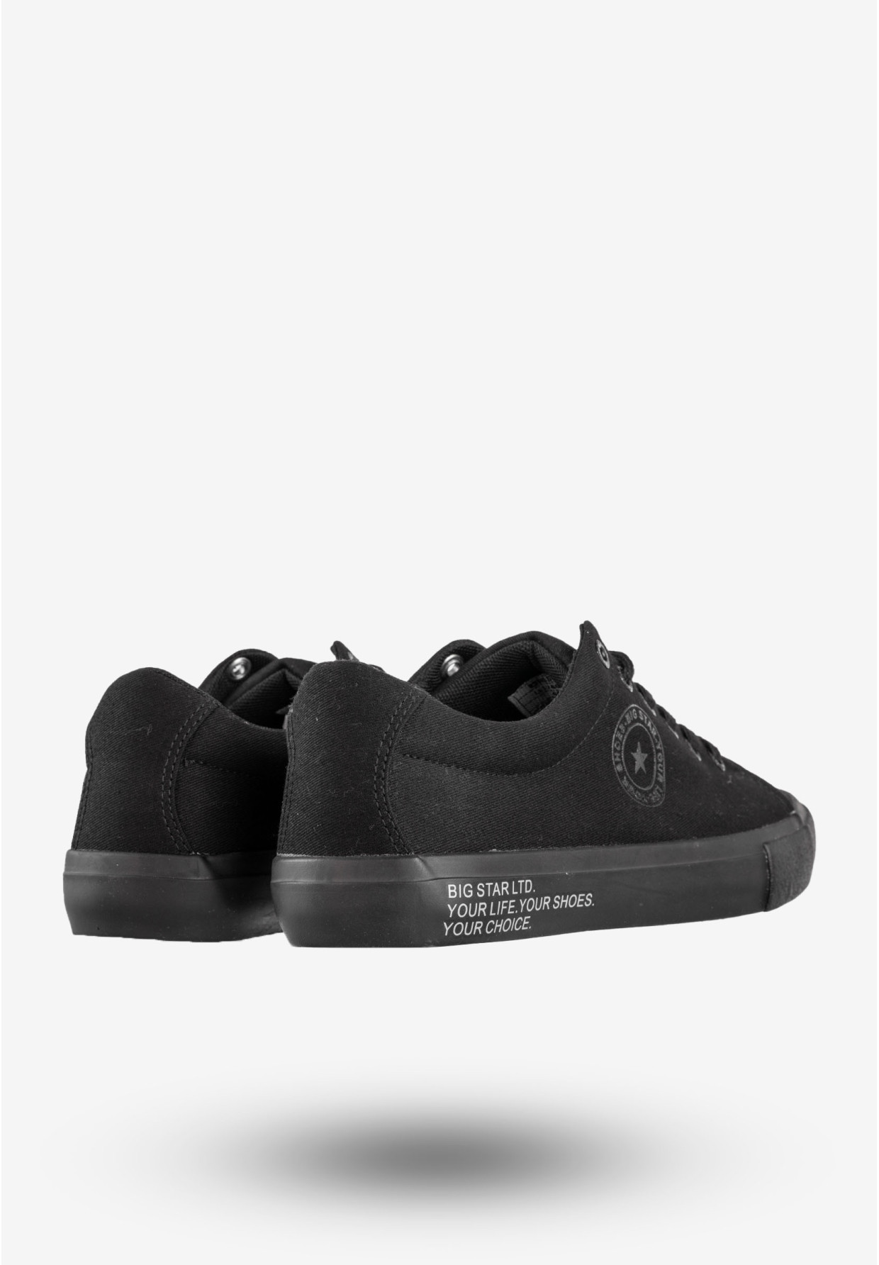 Tenisówki Męskie BIG STAR Buty Sportowe Klasyczne Czarne LL174078