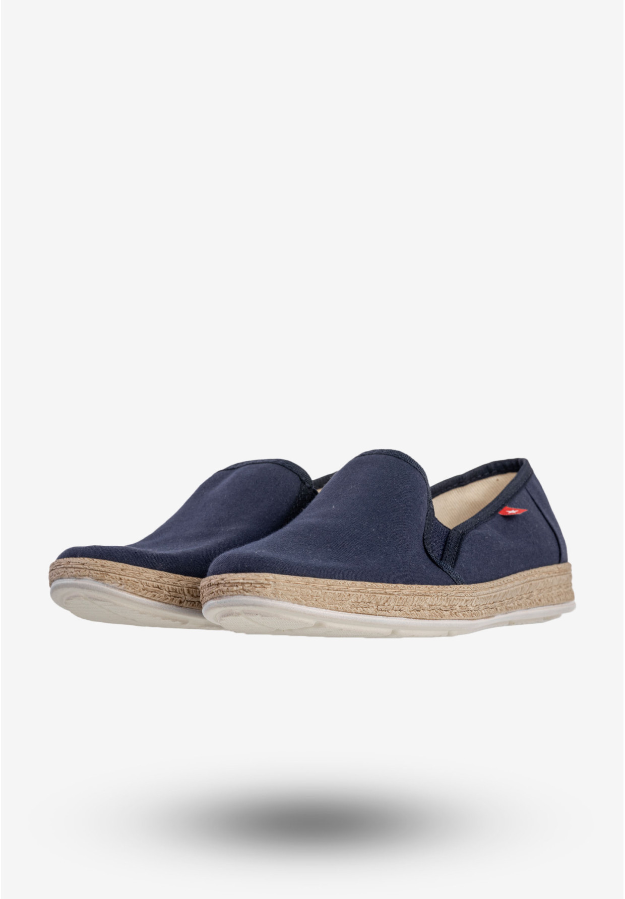 Espadryle Damskie BIG STAR Wsuwane Slip On Buty Granatowe FF276036
