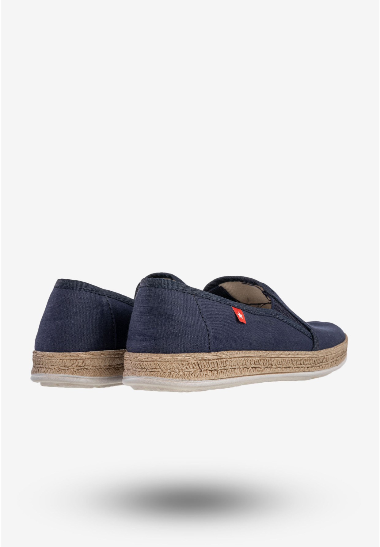 Espadryle Damskie BIG STAR Wsuwane Slip On Buty Granatowe FF276036