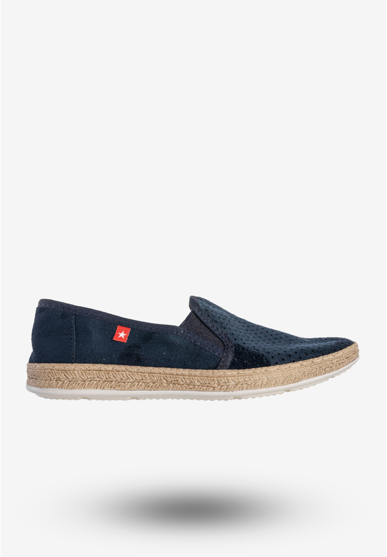 Espadryle Damskie BIG STAR Wsuwane Slip On Buty Granatowe FF276033