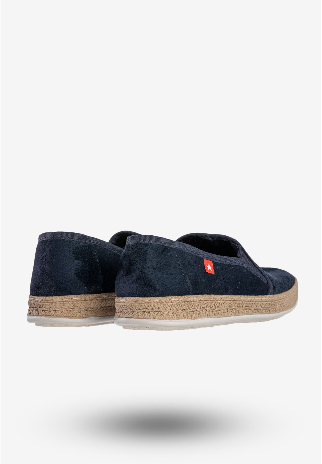 Espadryle Damskie BIG STAR Wsuwane Slip On Buty Granatowe FF276033