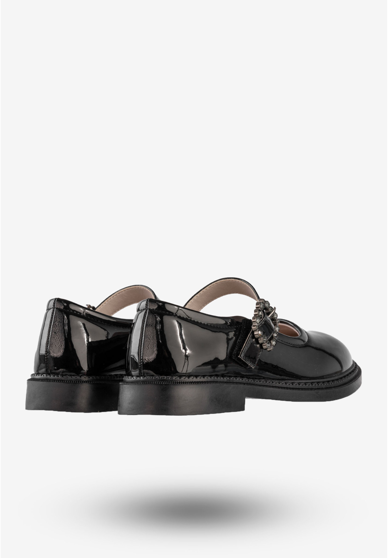 Półbuty Dziewczęce Ekoskóra Eleganckie Buty Czarne Apawwa MC285