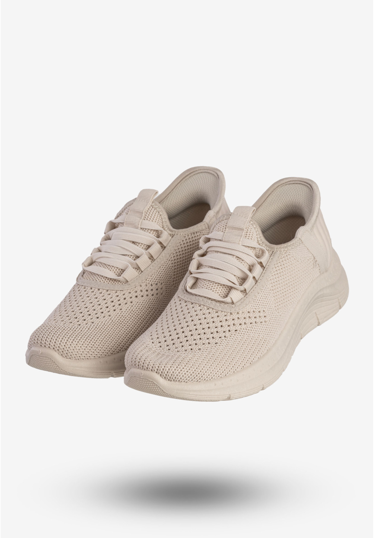 Sneakersy Damskie Wsuwane Buty Sportowe Beżowe Funui PDJ269-8