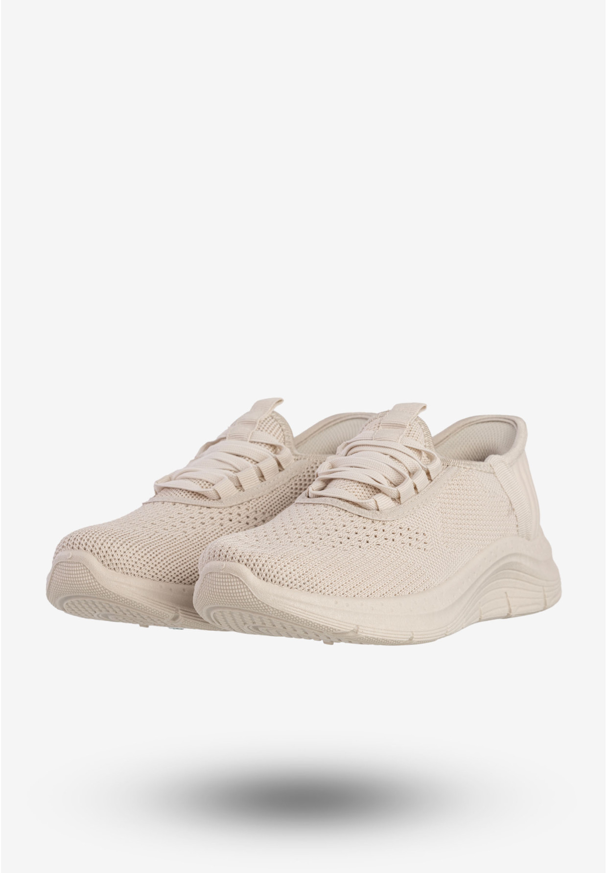 Sneakersy Damskie Wsuwane Buty Sportowe Beżowe Funui PDJ269-8
