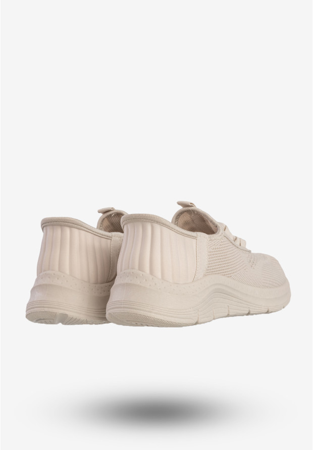 Sneakersy Damskie Wsuwane Buty Sportowe Beżowe Funui PDJ269-8