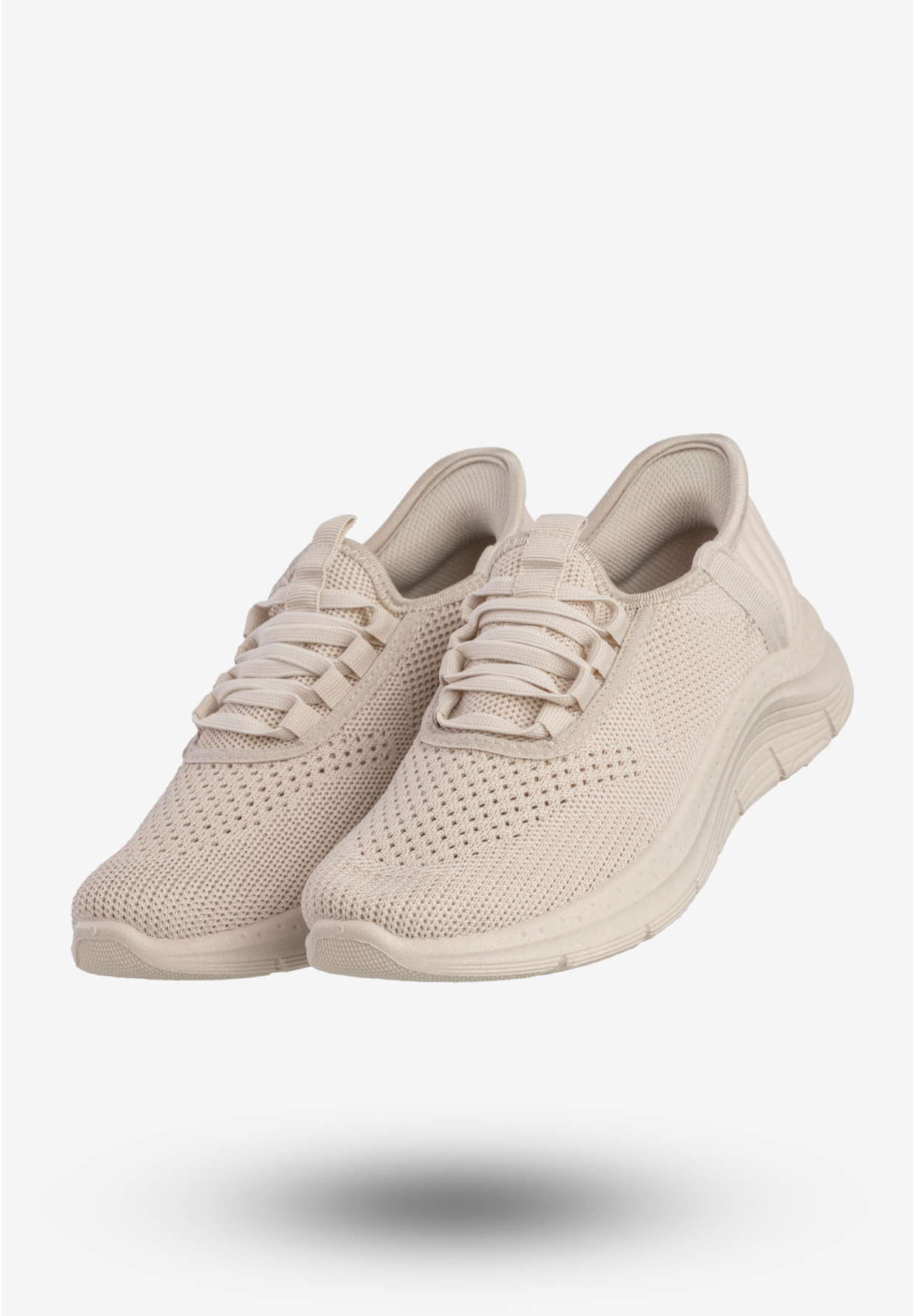 Sneakersy Damskie Wsuwane Buty Sportowe Beżowe Funui PDJ269-8