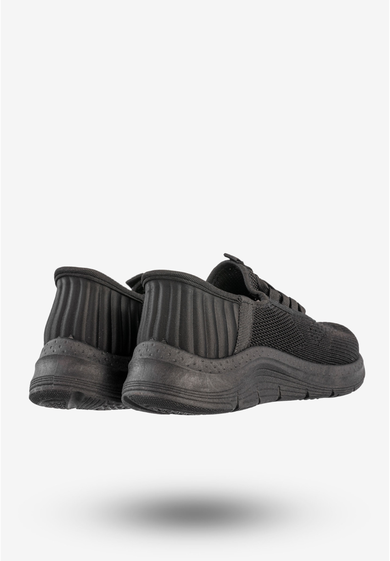 Sneakersy Damskie Wsuwane Buty Sportowe Czarne Funui PDJ269