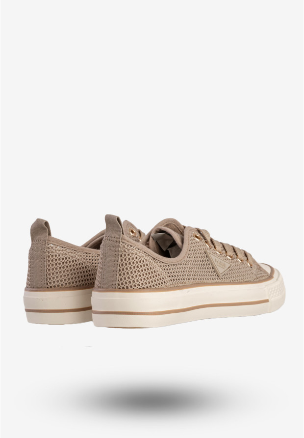 Trampki Damskie Ażurowe Buty Sportowe Khaki MSMG QY838-63