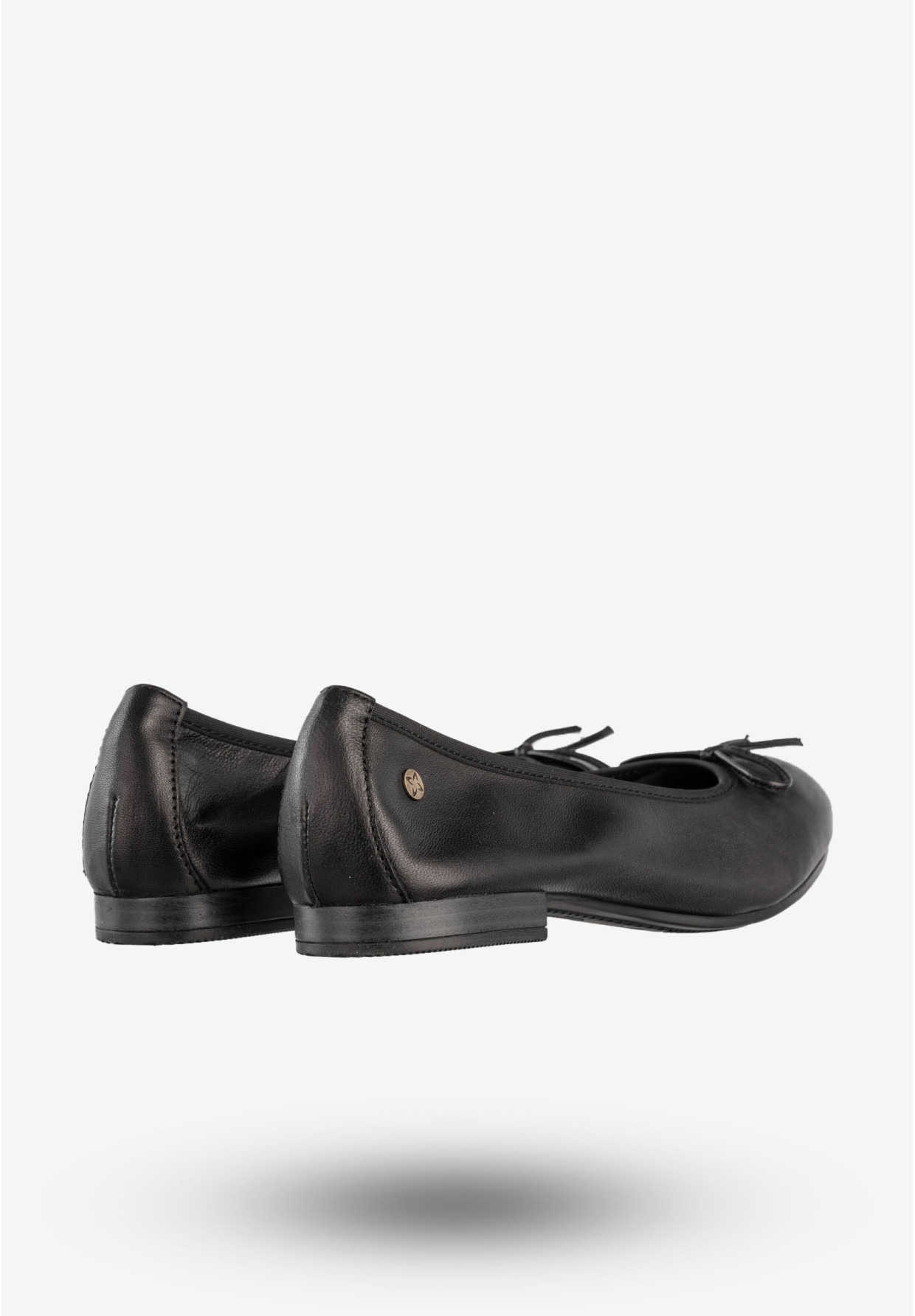 Baleriny Damskie Skórzane Buty Klasyczne Półbuty Czarne Maciejka P6800-01/00-0