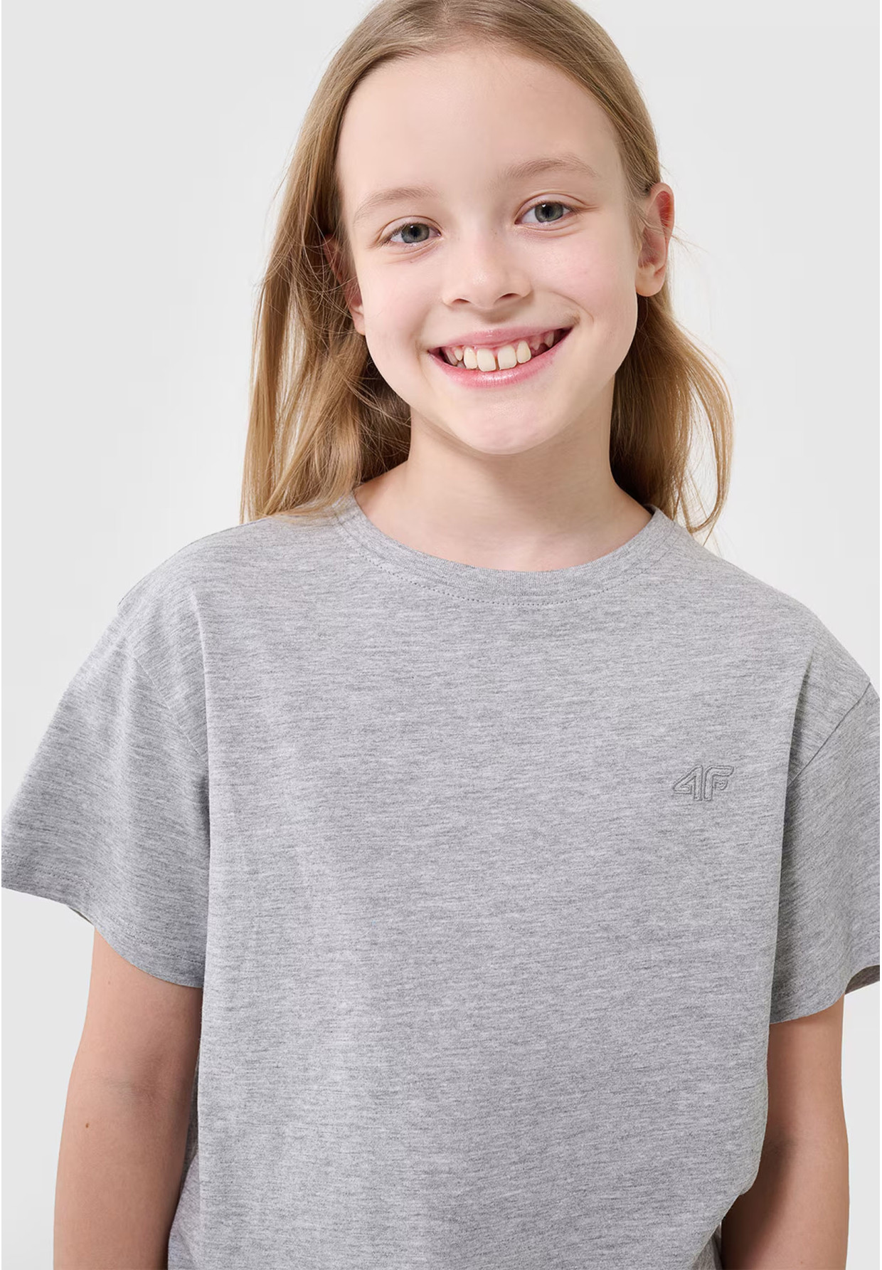 Koszulka Dziewczęca 4F T-shirt Szara 4FJWMM00TTSHF2332