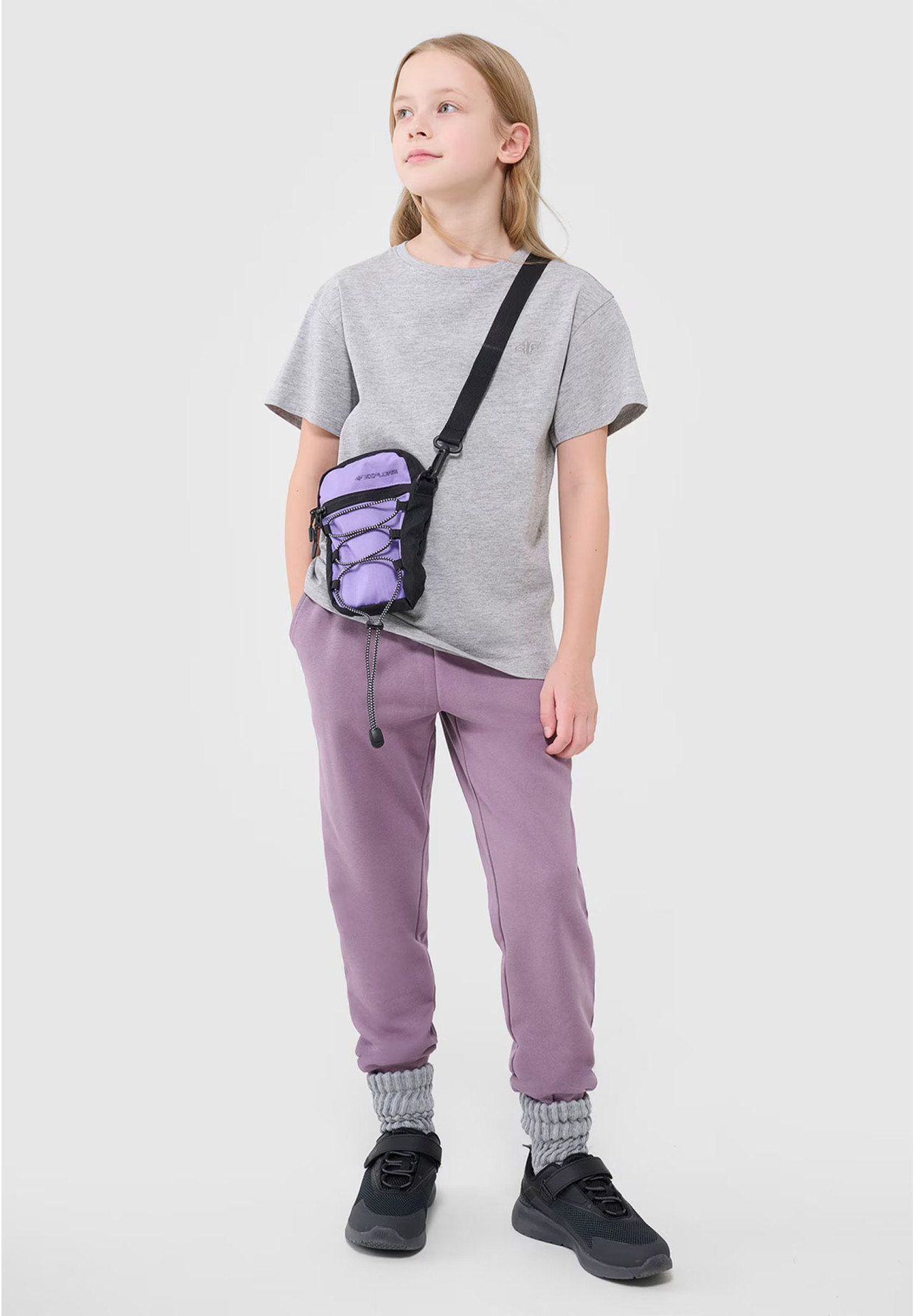 Koszulka Dziewczęca 4F T-shirt Szara 4FJWMM00TTSHF2332