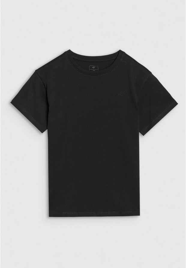Koszulka Dziewczęca 4F T-shirt Czarny 4FJWMM00TTSHF2332