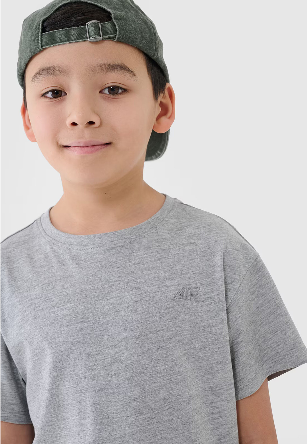 Koszulka Chłopięca 4F T-shirt Szary 4FJWMM00TTSHM2330