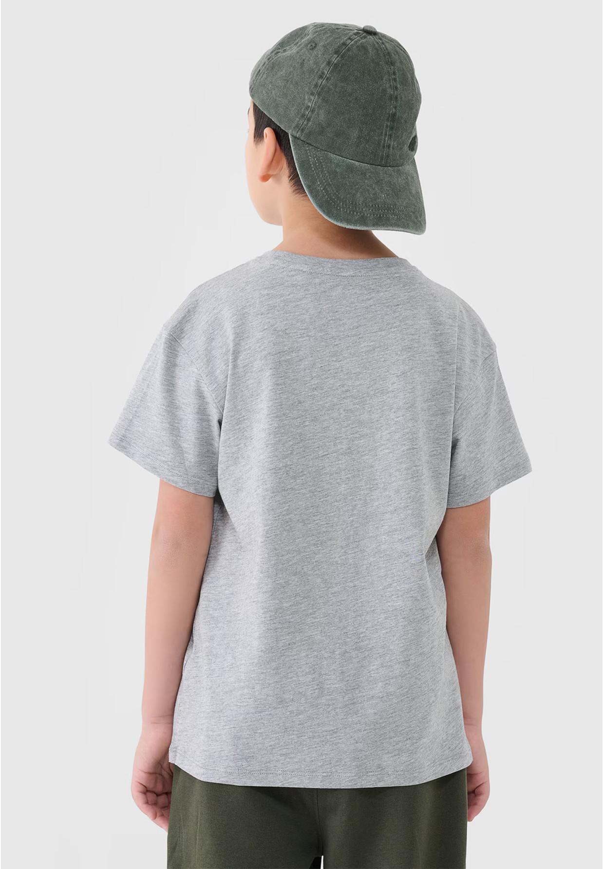 Koszulka Chłopięca 4F T-shirt Szary 4FJWMM00TTSHM2330