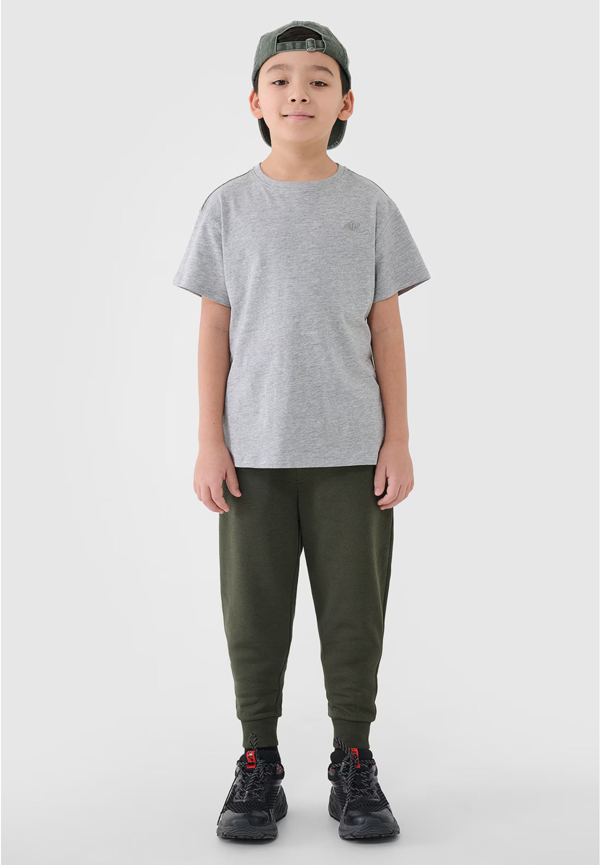 Koszulka Chłopięca 4F T-shirt Szary 4FJWMM00TTSHM2330