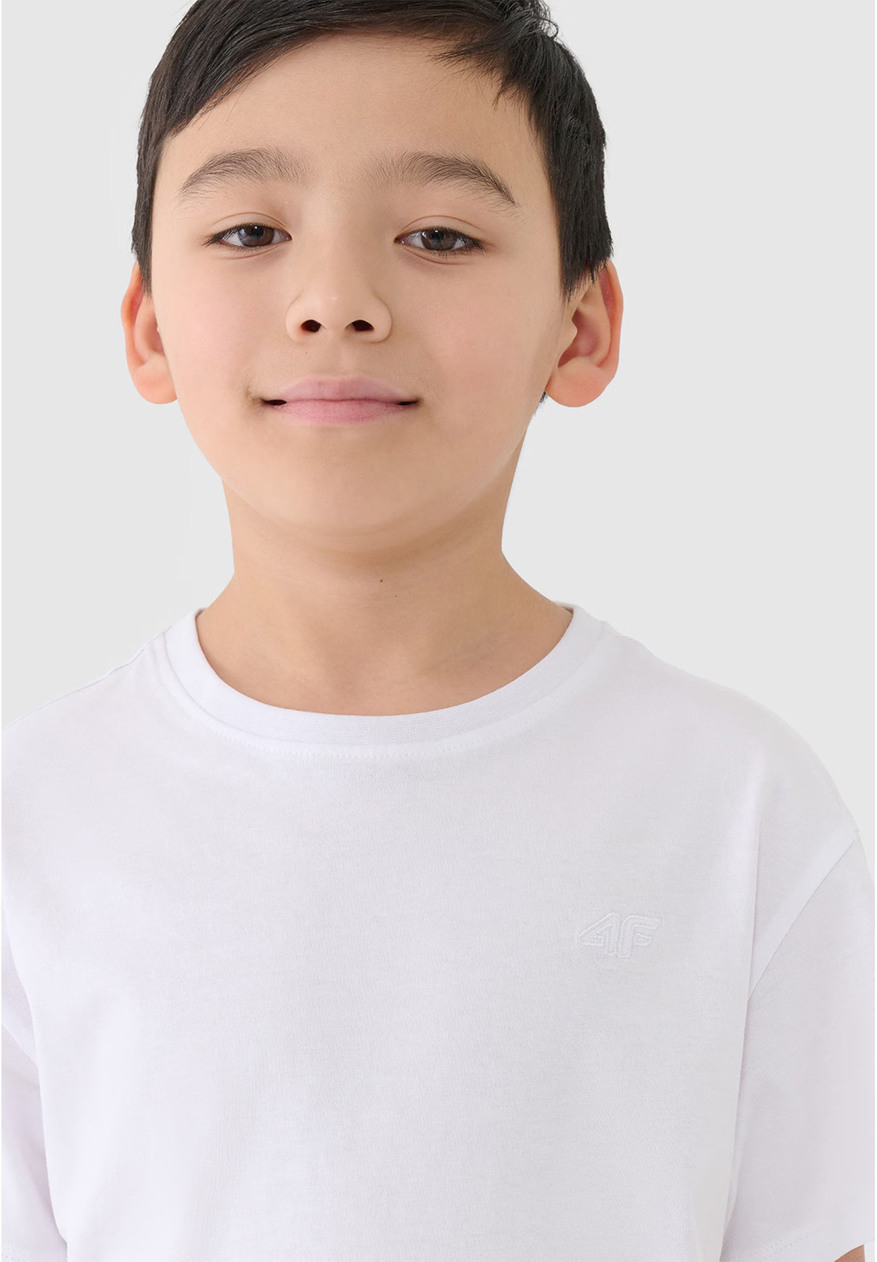 Koszulka Chłopięca 4F T-shirt Biały 4FJWMM00TTSHM2330
