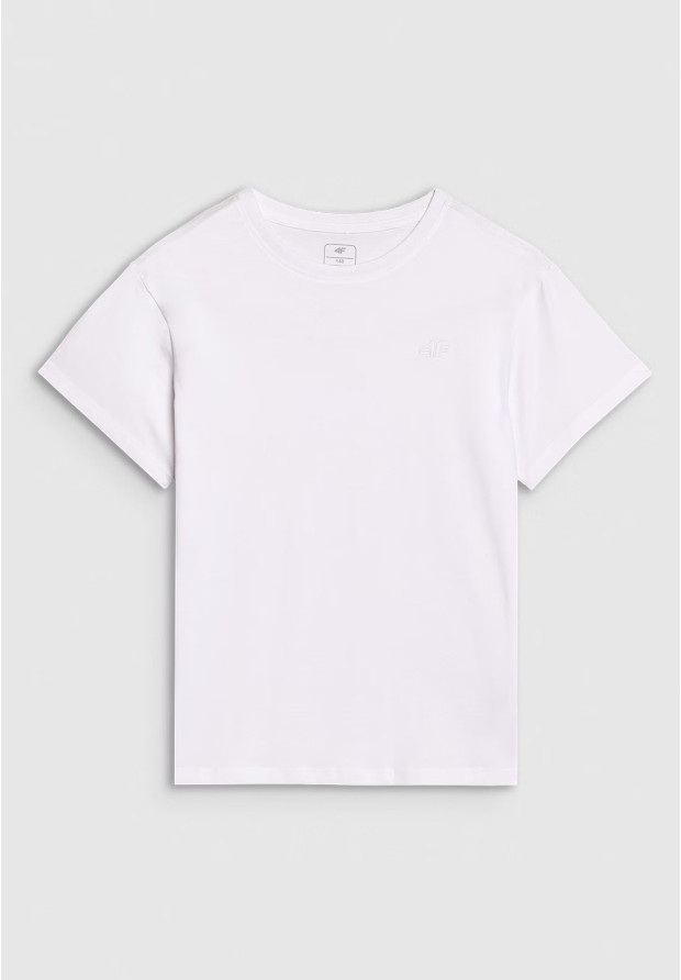 Koszulka Chłopięca 4F T-shirt Biały 4FJWMM00TTSHM2330