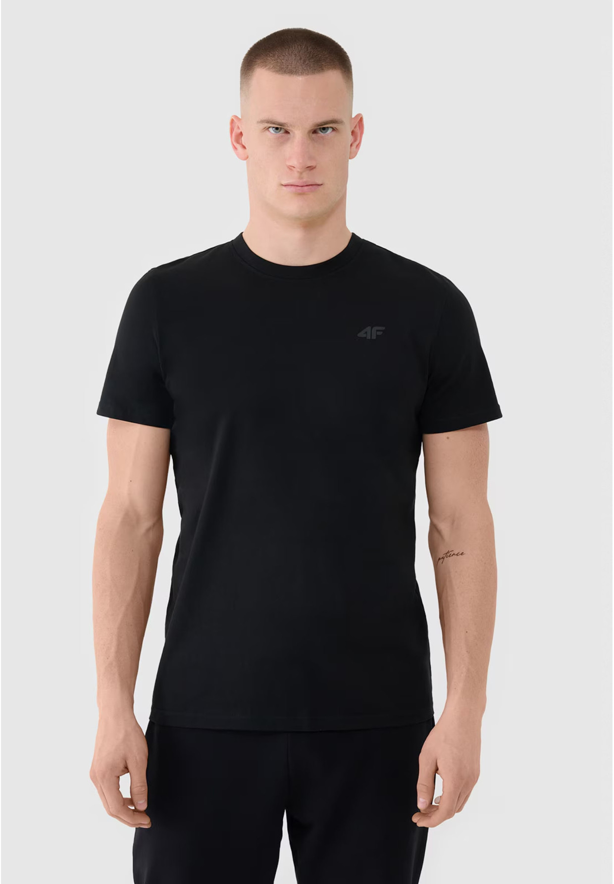 Koszulka Męska 4F T-shirt Basic Regular Czarny 4FWMM00TTSHM2256