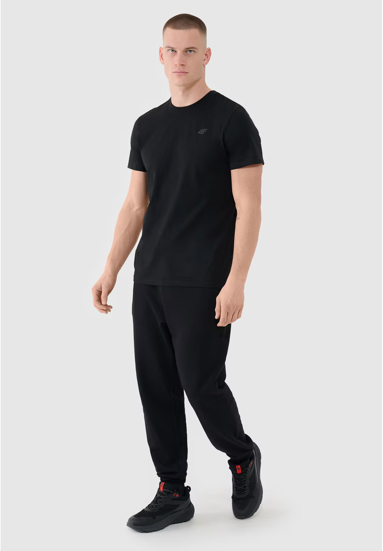 Koszulka Męska 4F T-shirt Basic Regular Czarny 4FWMM00TTSHM2256