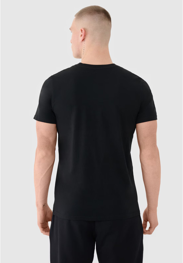 Koszulka Męska 4F T-shirt Basic Regular Czarny 4FWMM00TTSHM2256