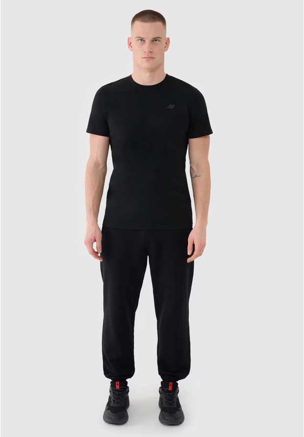 Koszulka Męska 4F T-shirt Basic Regular Czarny 4FWMM00TTSHM2256