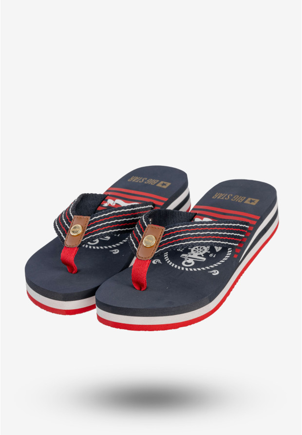 Japonki Damskie BIG STAR Klasyczne Buty Granatowe RR274A126