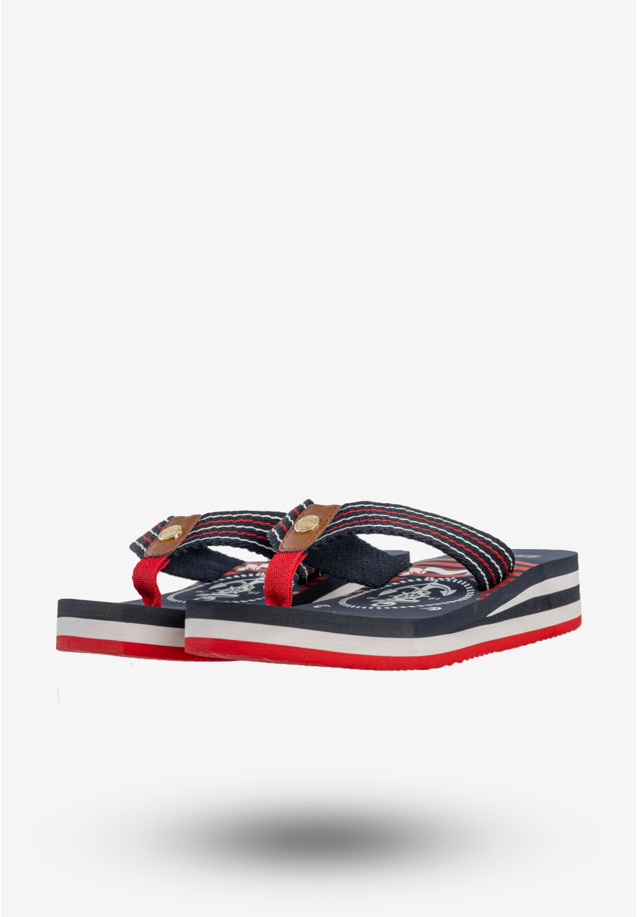 Japonki Damskie BIG STAR Klasyczne Buty Granatowe RR274A126