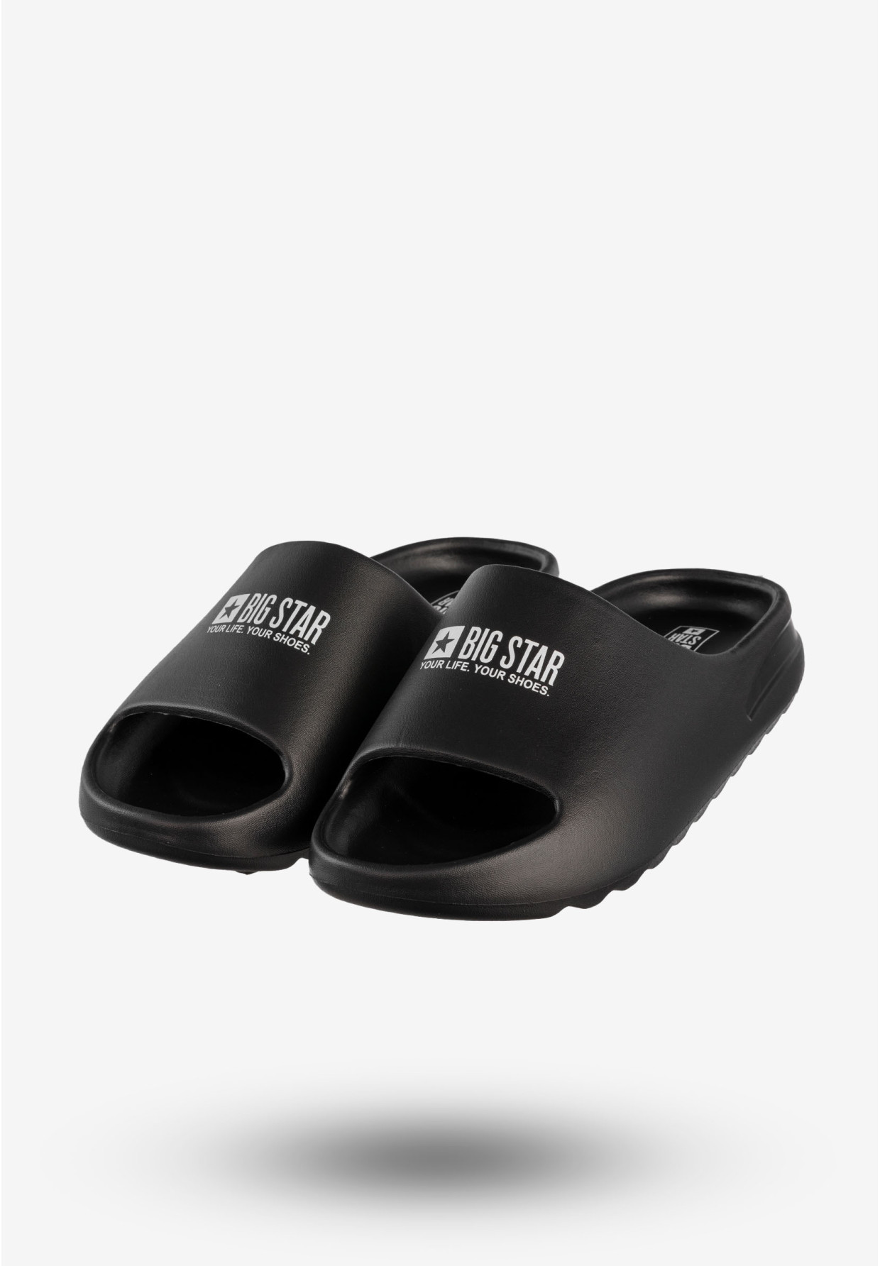 Klapki Męskie BIG STAR Klasyczne Buty Czarne RR174A012