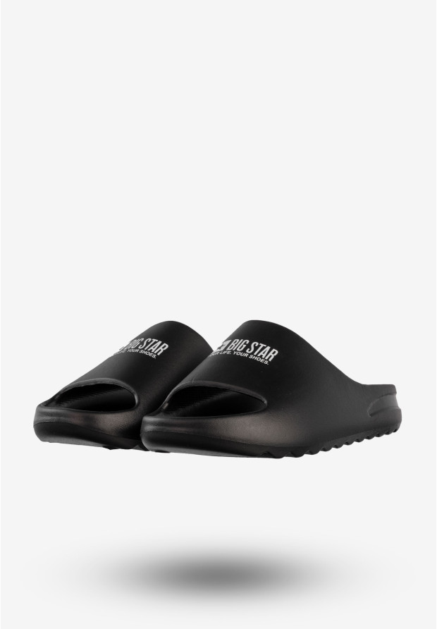 Klapki Męskie BIG STAR Klasyczne Buty Czarne RR174A012