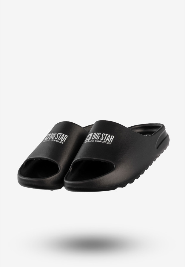 Klapki Męskie BIG STAR Klasyczne Buty Czarne RR174A012