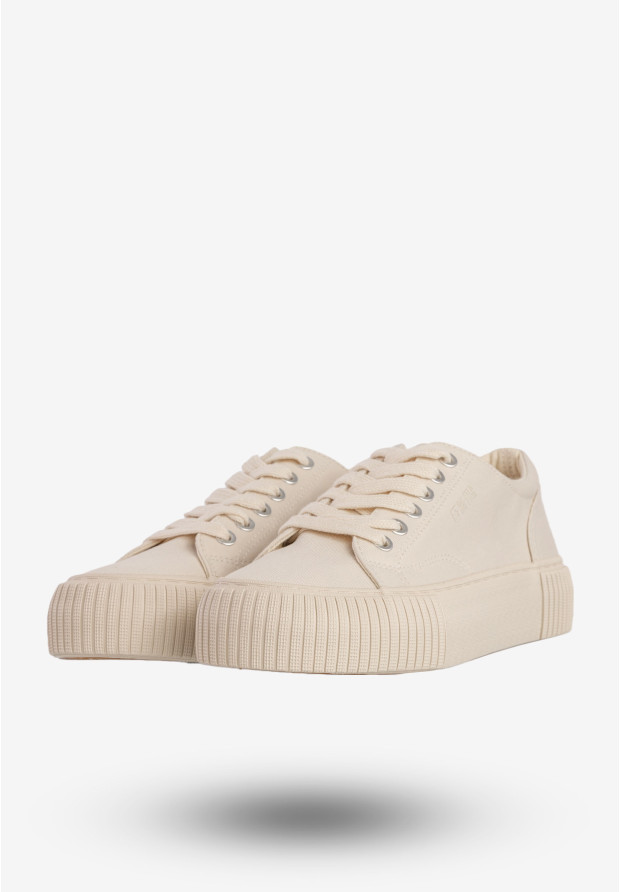 Trampki Damskie BIG STAR Buty Sportowe Niskie Beżowe RR274407
