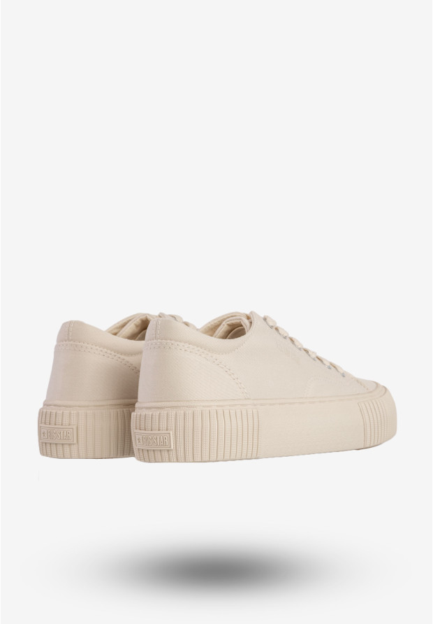 Trampki Damskie BIG STAR Buty Sportowe Niskie Beżowe RR274407