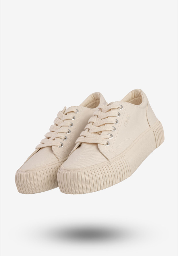 Trampki Damskie BIG STAR Buty Sportowe Niskie Beżowe RR274407
