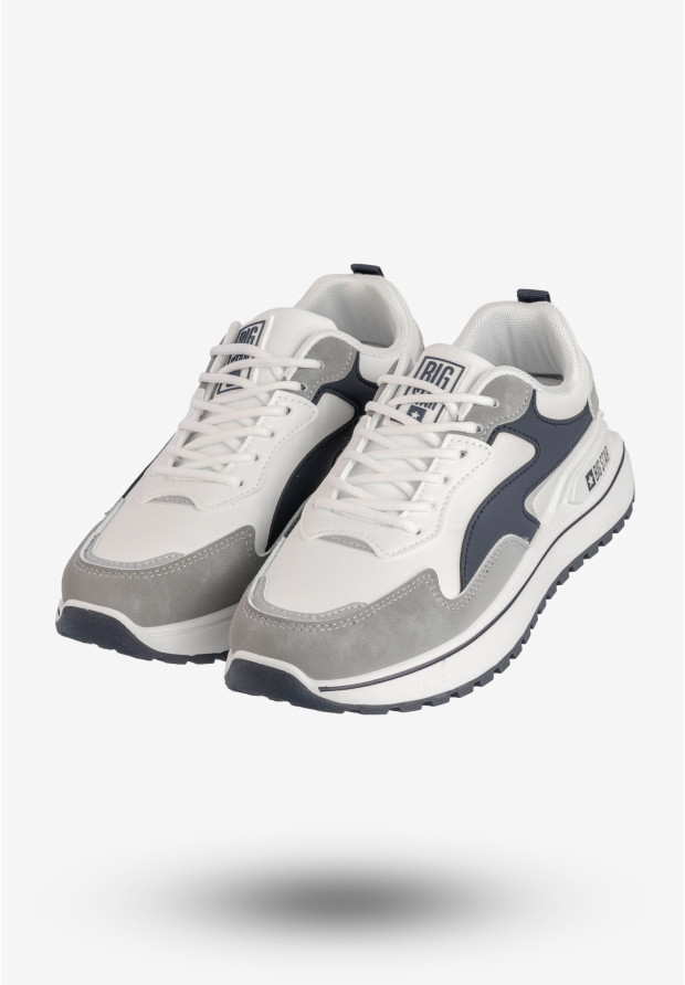 Sneakersy Damskie BIG STAR Buty Sportowe Biało Grantowe RR274A215