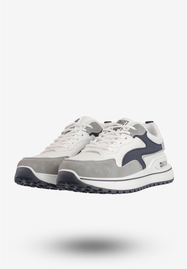 Sneakersy Damskie BIG STAR Buty Sportowe Biało Grantowe RR274A215