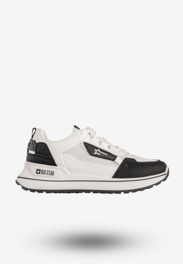 Sneakersy Damskie BIG STAR Buty Sportowe Biało Czarne RR274A223