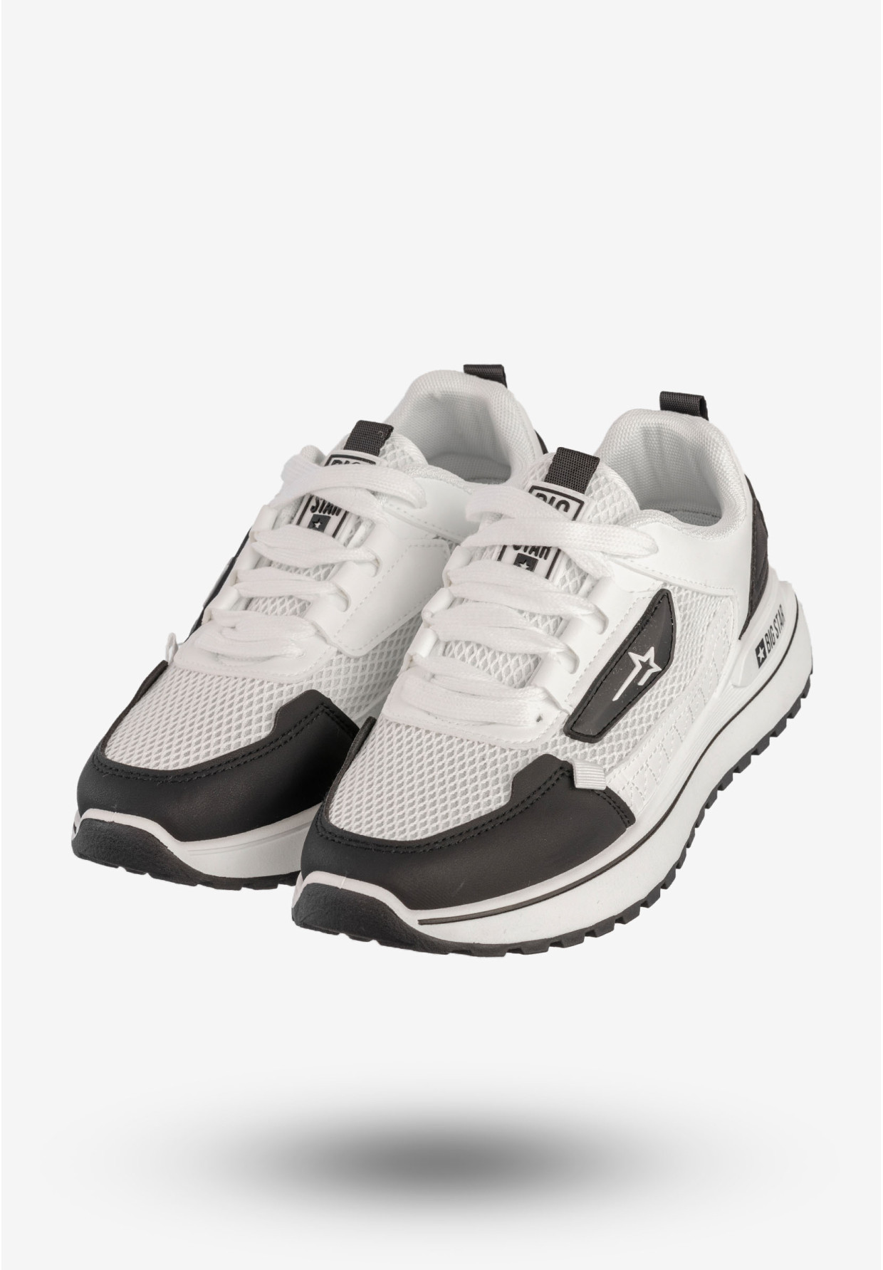 Sneakersy Damskie BIG STAR Buty Sportowe Biało Czarne RR274A223