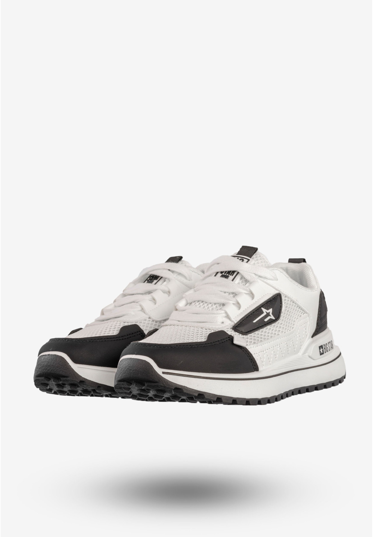 Sneakersy Damskie BIG STAR Buty Sportowe Biało Czarne RR274A223